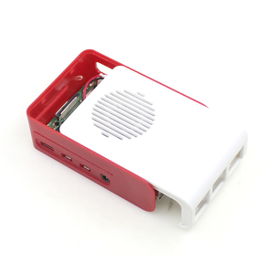<strong>Raspberry</strong> <strong>Pi</strong> 4 <strong>case</strong> 4 Generation B Shell <strong>Raspberry</strong> <strong>Pi</strong> 4B Red and White Shell ABS Fan Cooling Shell Box - Product Image 3