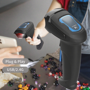 Lector de código QR inalámbrico Xincode 2,4G y escáner de código QR con cable con escaneo de código de barras 2D para gestión de inventario y supermercados - Product Image 1