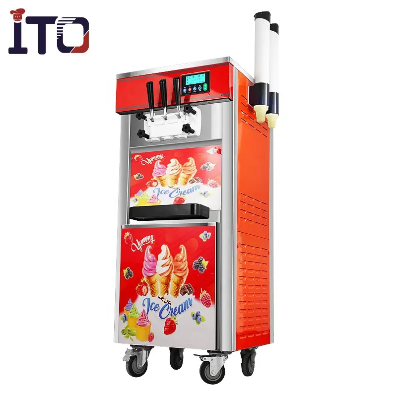 Промышленная машина для мороженого с 3 вкусами