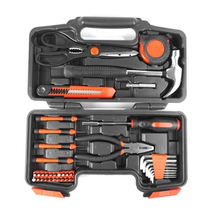 プロ用グレード多目的39個ピンク完全ツールキットボックスセットDIYハンドツールセット家庭用修理ツールセット - Product Image 1