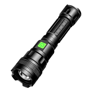 Mạnh mẽ Zoomable <span class=keywords><strong>LED</strong></span> <span class=keywords><strong>Torch</strong></span> ánh sáng cho cắm trại ngoài trời câu cá và đi bộ đường dài không thấm nước USB sạc lặn đèn pin - Product Image 1