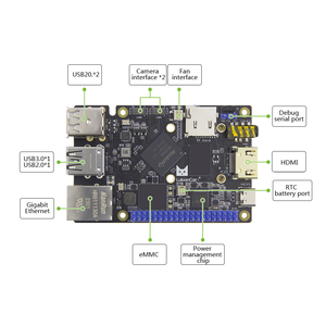 Placa DE DESARROLLO LubanCat 1/1S Quad-Core Chip RK3566 incorporado Potencia de computación NPU independiente de 1TOPS Decodificación 4K - Product Image 3
