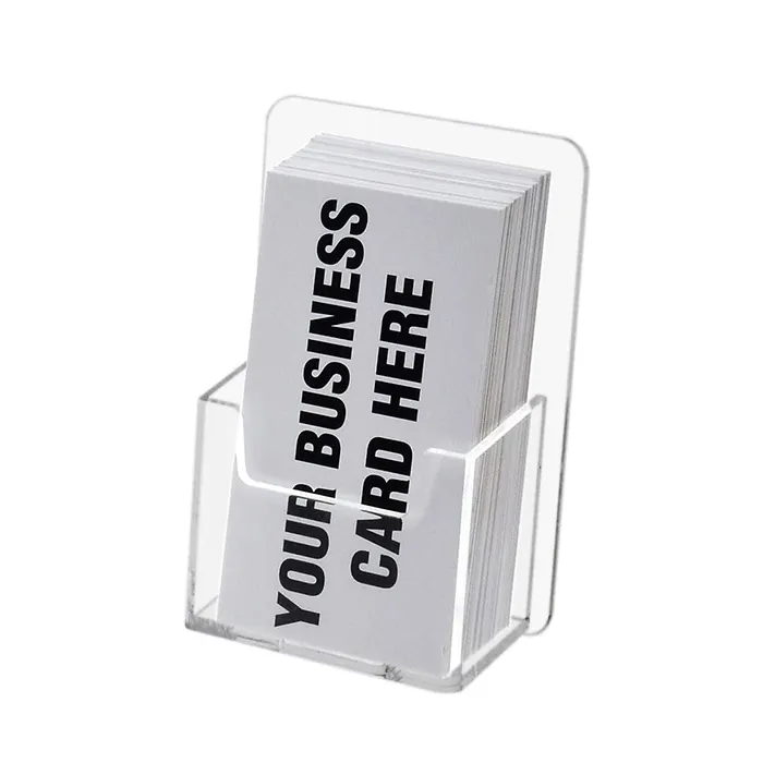 Wall Mount Clear Acrylic Business Card Holder Acrylic VIP Cards Display Stand For Office Shop