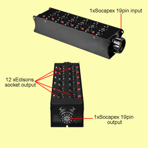 SOCAPEX Power Distro Box 19Pin to 3 Phase Breakout Edisons Power Distribution Equipment - Product Image 5