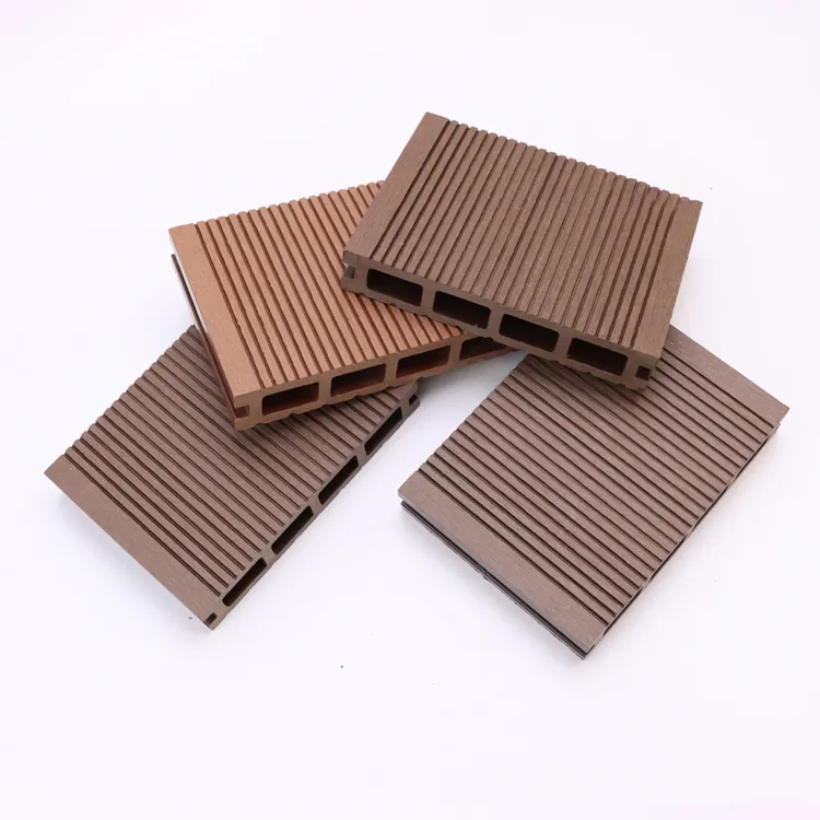 Sustainable Easy Installation PE Wood Powder Outdoor Plastic Composite Garden Cladding Exterior Waterproof WPC Wall Pan