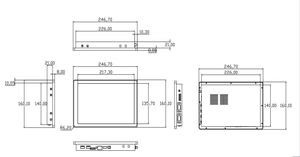 Pannello Touch Screen 1280*800 IPS industriale Android da 10.1 pollici montato a parete in fabbrica - Product Image 5