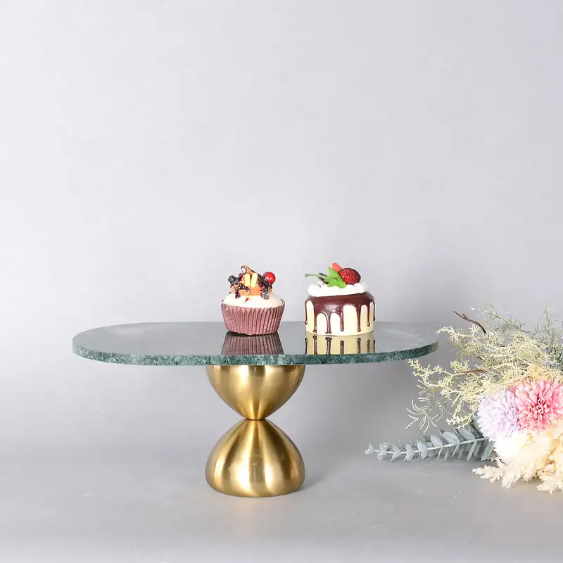 Décoration de mariage, de noël, présentoir à desserts, fournitures de rangement, support à gâteaux en marbre