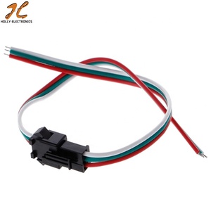 JST SM <strong>2pin</strong> 3pin Male Female Plug Connector Cable Jumper Wire for LED Strip <strong>Lamp</strong> 22AWG Wire Harness