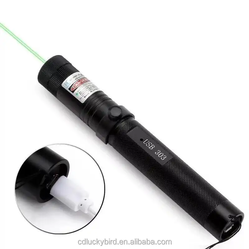 Puntatore Laser modello di ricarica usb nuovo design 6 in 1 puntatore laser verde modello