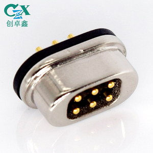 CZX 6pin <strong>Spring</strong> <strong>Loaded</strong> Pogo Pin <strong>Connector</strong> 6 Pin Pogo <strong>Connector</strong> Electrical Pogo Pin Magnetic <strong>Connector</strong> Male Famale
