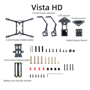 HGLRC Rekon35 LR Nano uzun menzilli RC FPV Quadcopter için çerçeve kiti 3.5 inç Drone Drone - Product Image 5