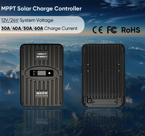 MPPT модель PWM 10A 20A 30A 40A 60A контроллер солнечного заряда 12V/24V 0-слойный Солнечный контроллер - Product Image 4