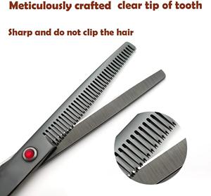 Profissional 7 "Pet Grooming <span class=keywords><strong>Scissors</strong></span> 4-Piece Set-Aço Inoxidável Curvo/Straight/Thinning Tesouras para Dog Cat Aparar o cabelo - Product Image 2