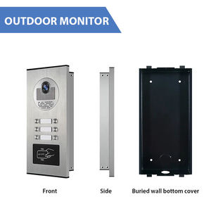Video <strong>Intercom</strong> <strong>System</strong> for Multi Apartment 4 Units Access Control Door Bell Camera - Product Image 4