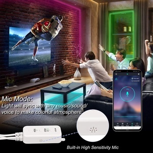 Bluetooth IR Remote <strong>RGB</strong> <strong>LED</strong> <strong>Strip</strong> Light Controller APP <strong>Control</strong> Music Sync for Upgrading 4-Pin 10MM 5050 <strong>RGB</strong> Light <strong>Strip</strong> Dimming