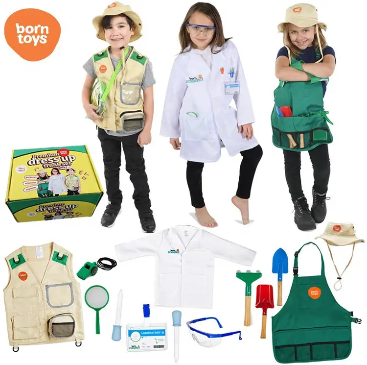 Halloween carrival premium lavable vestido tronco de niños y juguetes doctor juguetes jardineros juguetes traje