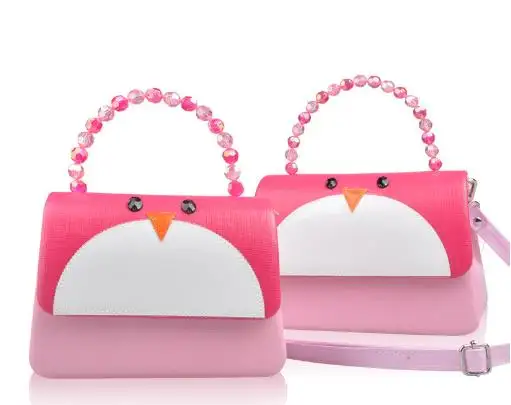 子供のためのプロモーションかわいいカワイイ漫画の鳥のバッグ学校のパーティーの旅行バッグのための再利用可能なピンクのバッグ