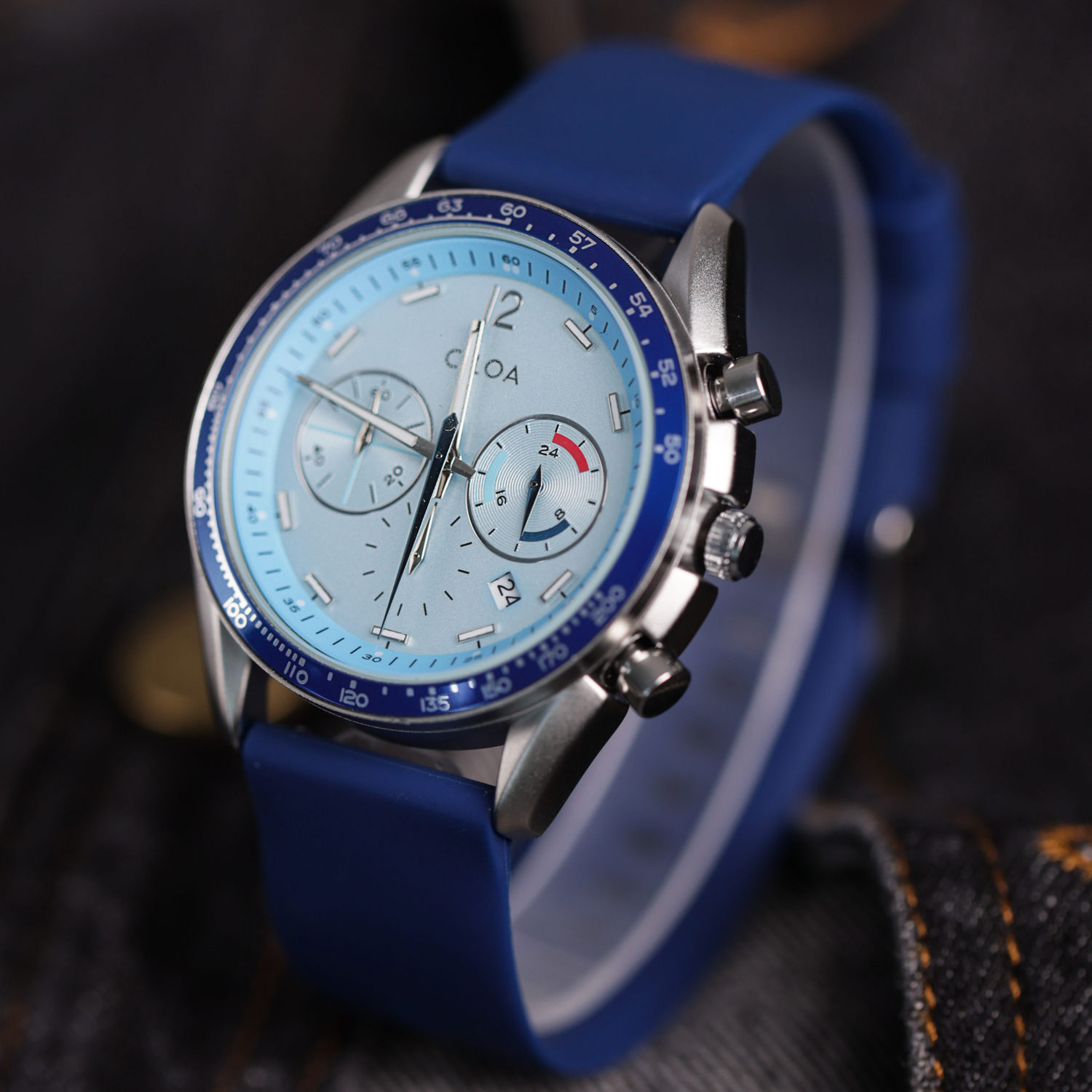 caoutchouc bleu