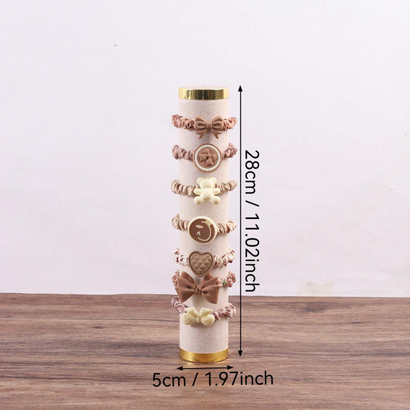 Porte-tête double doré beige