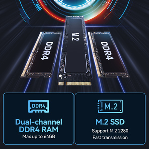 มินิพีซี12th I7 1255u (ถึง4.7กิกะเฮิร์ตซ์) มินิเกมพีซี Win11โปร4K คู่ WIFI คอมพิวเตอร์ธุรกิจขนาดเล็ก - Product Image 4