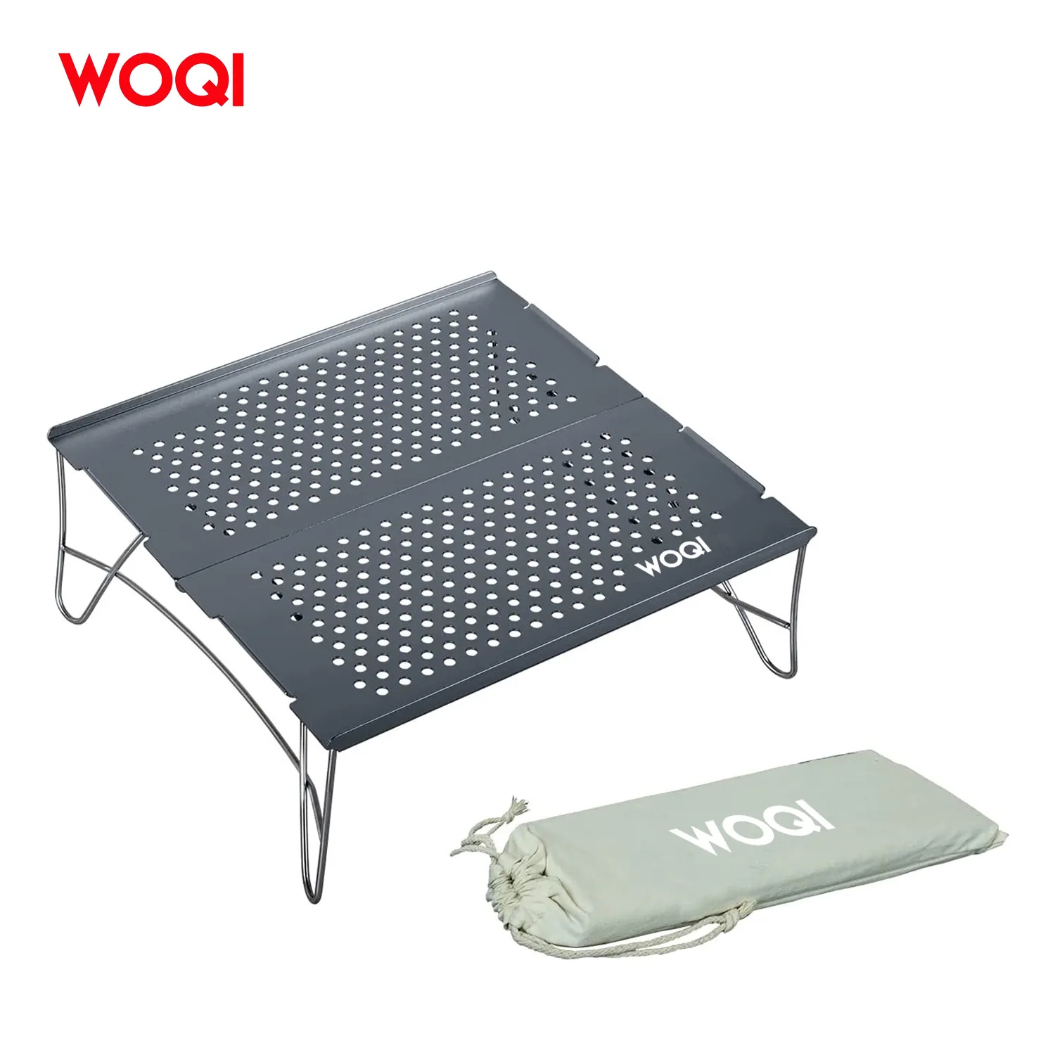WOQI fabbrica cinese all'aperto portatile ultraleggero compatto pieghevole tavolo da spiaggia per bambini tavolo da campeggio da giardino