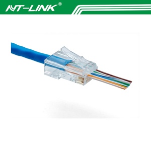 网联网络电缆utp rj 45以太网rj45通过8p8c模块化插头6类RJ45连接器6类 - Product Image 5