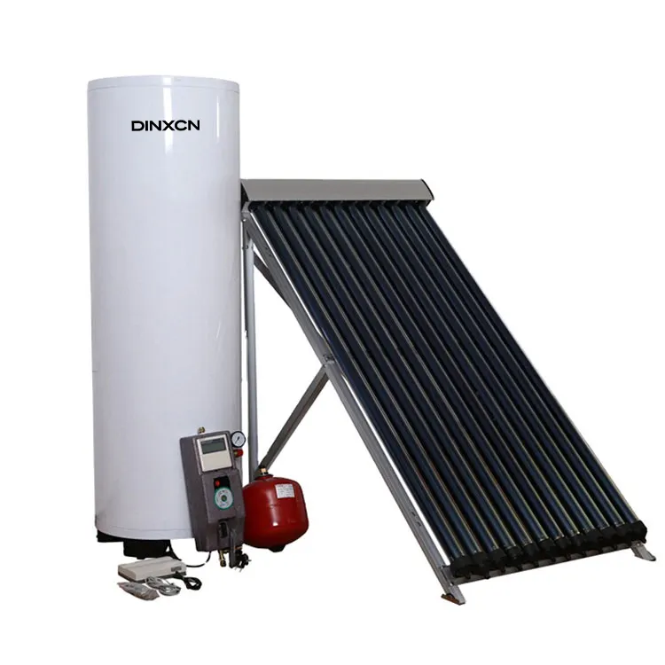 High quality heat pipe solar collector water heater with solar water boiler solar geyser