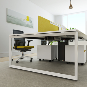 Moderner modularer Büroarbeit platz aus Metall für 4-Personen-<span class=keywords><strong>Computer</strong></span> <span class=keywords><strong>Computer</strong></span> Schreibtisch Büroarbeit platz Schreibtisch