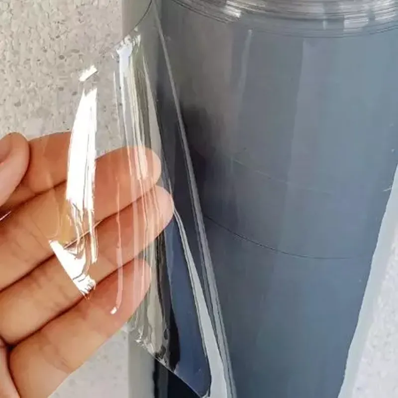 Pellicola trasparente normale in PVC di buona qualità pellicola in pvc pellicola in vinile trasparente rotolo di pellicola in pvc trasparente prezzo economico all'ingrosso