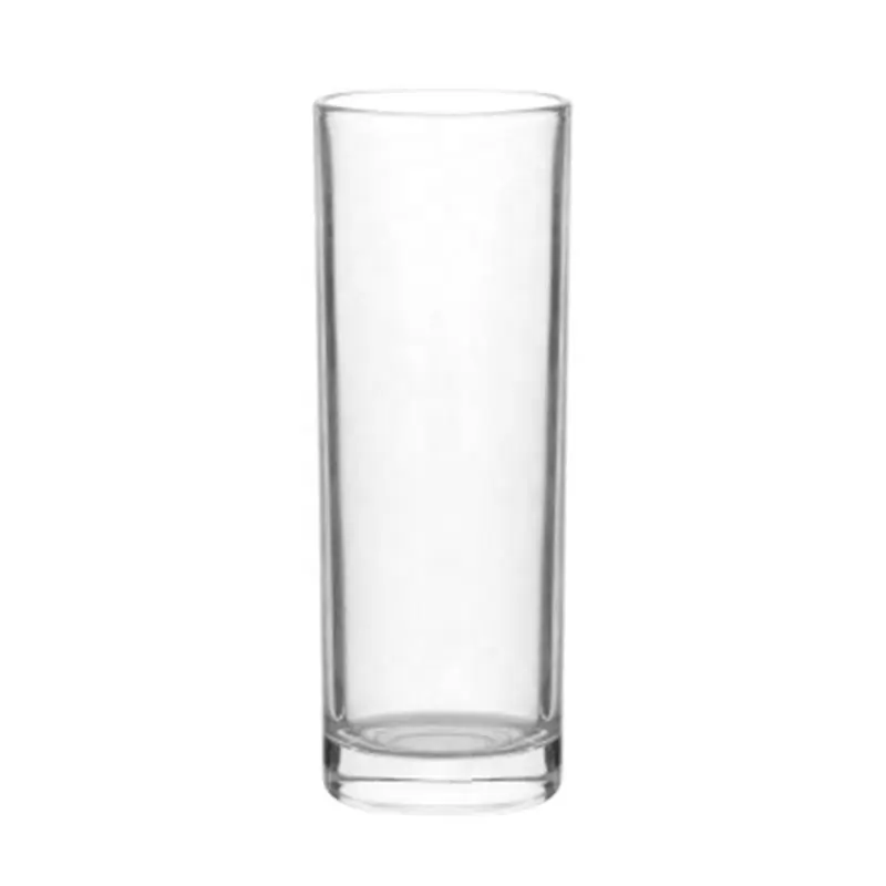 Copo de vidro para beber alta e fino, vidro vintage reto de alta qualidade beber tumbler islante