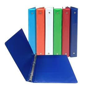 Cubierta de carpeta A4 con bolsillos interiores dobles PP 3 anillos carpetas de cuaderno hojas sueltas diario carpeta de archivos organizador de documentos - Product Image 1