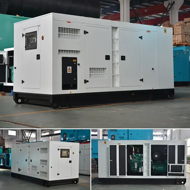 200kva 250kva 300kva 350kva 375kva เครื่องกําเนิดไฟฟ้าดีเซลแบบเปิดและเงียบขับเคลื่อนด้วยเครื่องยนต์ Cummins / Perkins ราคาดี