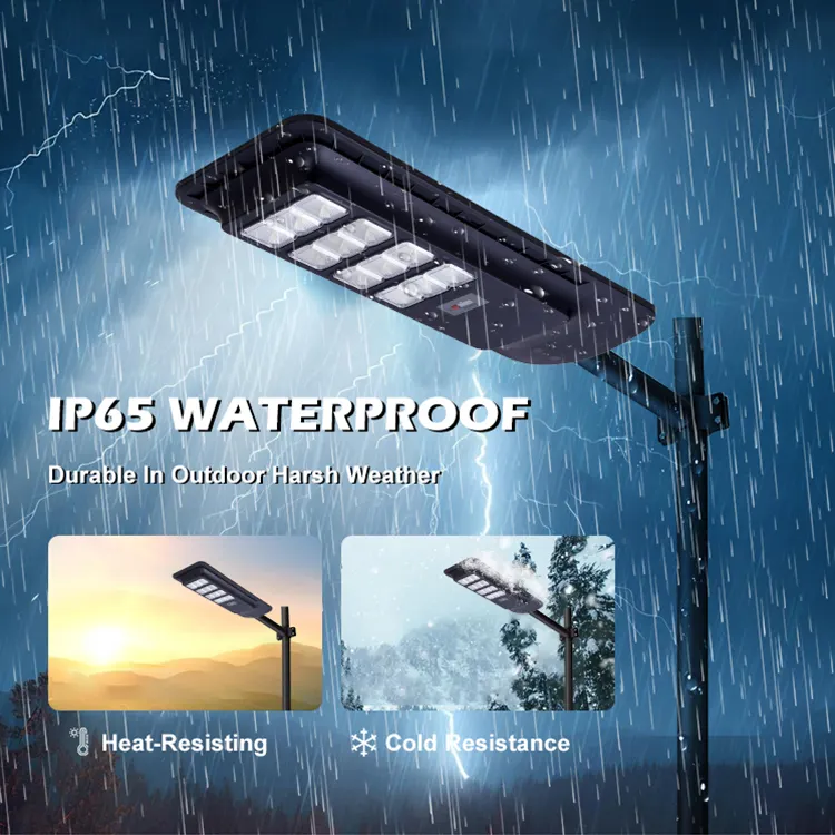 Fabrikdirektverkauf Ip65 wasserdichte Straßenlampe 100 W 200 W Outdoor Integrated All-In-One Solar-Straßenlampe