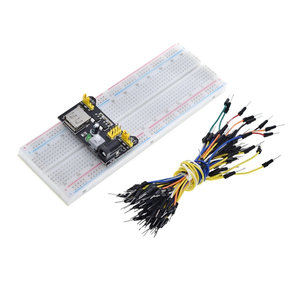 MB102 <strong>breadboard</strong> black power module + 830-hole large <strong>breadboard</strong> + 65 colorful jumper bread lines set - Product Image 4
