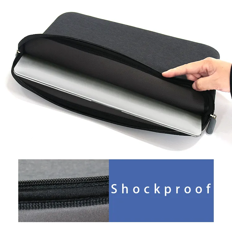 13 Inch Neopreen Grey Tablet Travel Pouch Notebook Tablet Case Laptop Sleeve Case
