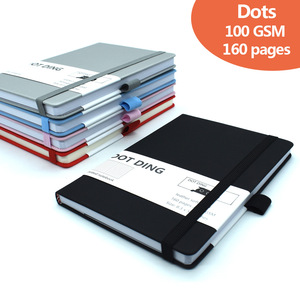 Top Rating di spessore semplice Business Notebook in pelle personalizzata diario Planner con corde elastiche e pagine di punti per regalo per bambini