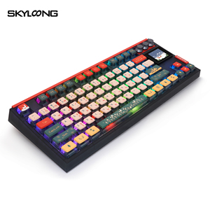 Tastiera senza fili Buon Natale con Skyloong GK87 Pro Pudding tasti schermo da 1.7 pollici per sistema Mac/Win - Product Image 3