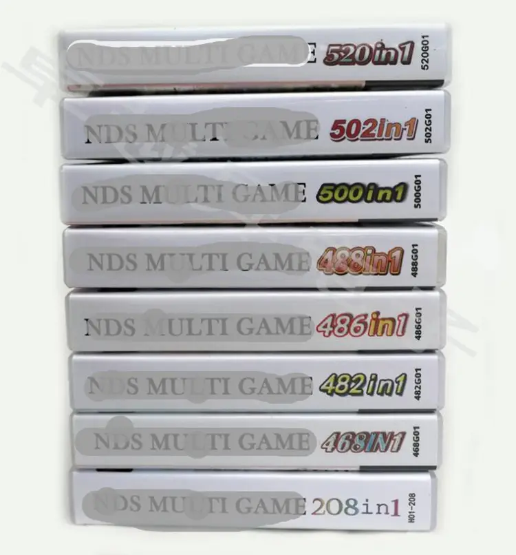 بطاقة ألعاب متعددة 486 في 1 208 في 1 480 في 1 520 في 1 500 في 1 بطاقة وحدة تحكم لأجهزة الكمبيوتر موديل NDS DS NDSI