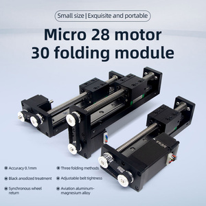Motor de carrera UMOT de 50mm-200mm, Riel de guía lineal instalado a la derecha, Riel de guía lineal Cnc de bajo ruido, módulo de mesa deslizante síncrono - Product Image 2