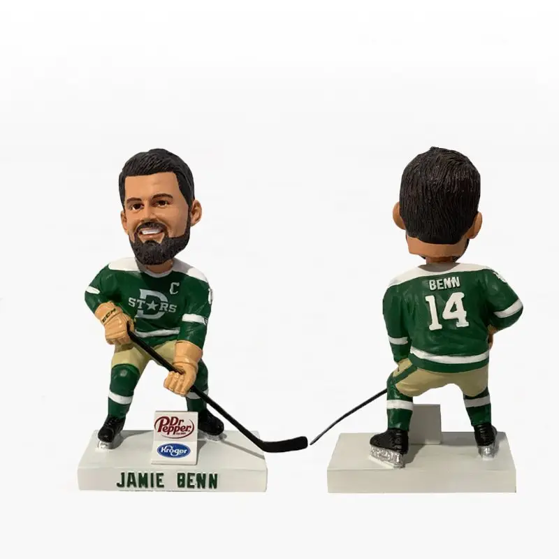 Artesanato De Resina Personalizado Atleta Estrela Bobble Cabeça Figuras De Brinquedo Jogador De Beisebol Primavera Bobblehead