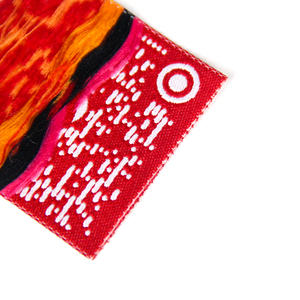 工場カスタマイズされたqrコード織ラベルタグスキャンした衣服や服 - Product Image 6