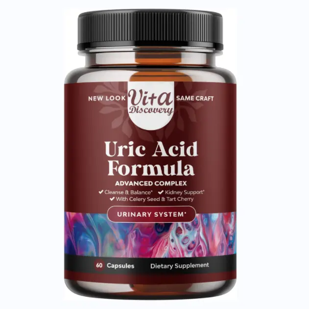 Cápsulas de vitamina al de ácido úrico, suplemento de soporte de recuperación muscular de cuerpo completo a base de hierbas