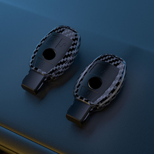 <strong>For</strong> Benz A-Class B-Class C-Class E-Class R-Class CLA-Class CLS-Class Electroplated TPU Carbon Fiber Pattern <strong>Key</strong> Protective Cover - Product Image 1