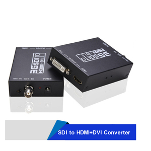 Convertidor de salida Dual 3G SDI a HDMI DVI, convertidor SDI a salida Dual HDMI DVI BNC HD-SDI/3G-SDI a HDMI/DVI