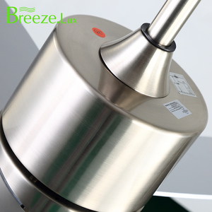 Breezelux 2019 Modern basit 4 yaprak LED ışıklı tavan fanı 42 inç bıçak gökyüzü gri geleneksel tasarım banyo için uzaktan kumanda - Product Image 4