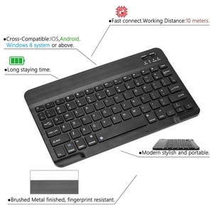 Teclado inalámbrico Bluetooth de 10 pulgadas y ratón inalámbrico para tableta Android iPad - Product Image 1