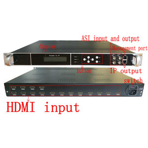 ビデオエンコーダー8 16 24チャンネルHDデジタル信号HD to Ip Asi放送テレビ機器システムカスタマイズ