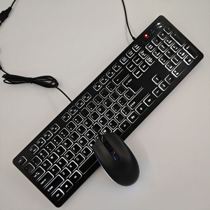 Multi-<strong>Language</strong> Illuminated USB <strong>Keyboard</strong> with Mouse Russian Spanish French Arabic German Portuguese Danish Thai-New Version - Product Image 6