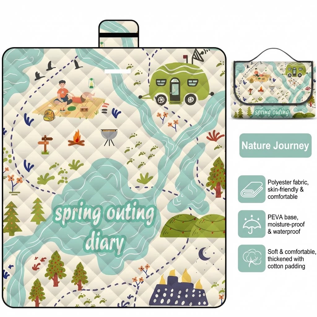 Nature journey ultrasonic picnic mat