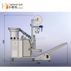 Máquina de embalaje de piezas de plástico, paquete de rollos de juguetes, contador de dados, modelo pequeño de fábrica - Product Image 5